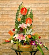 餐桌用花